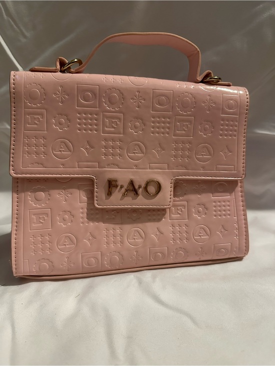 FA Handbags - FA Blush Pink Embossed Top-Handle Satchel